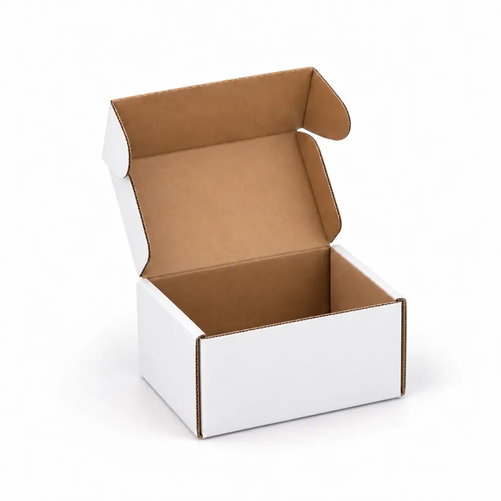 White 2.5 x 2 x 1.5 inch mailer box