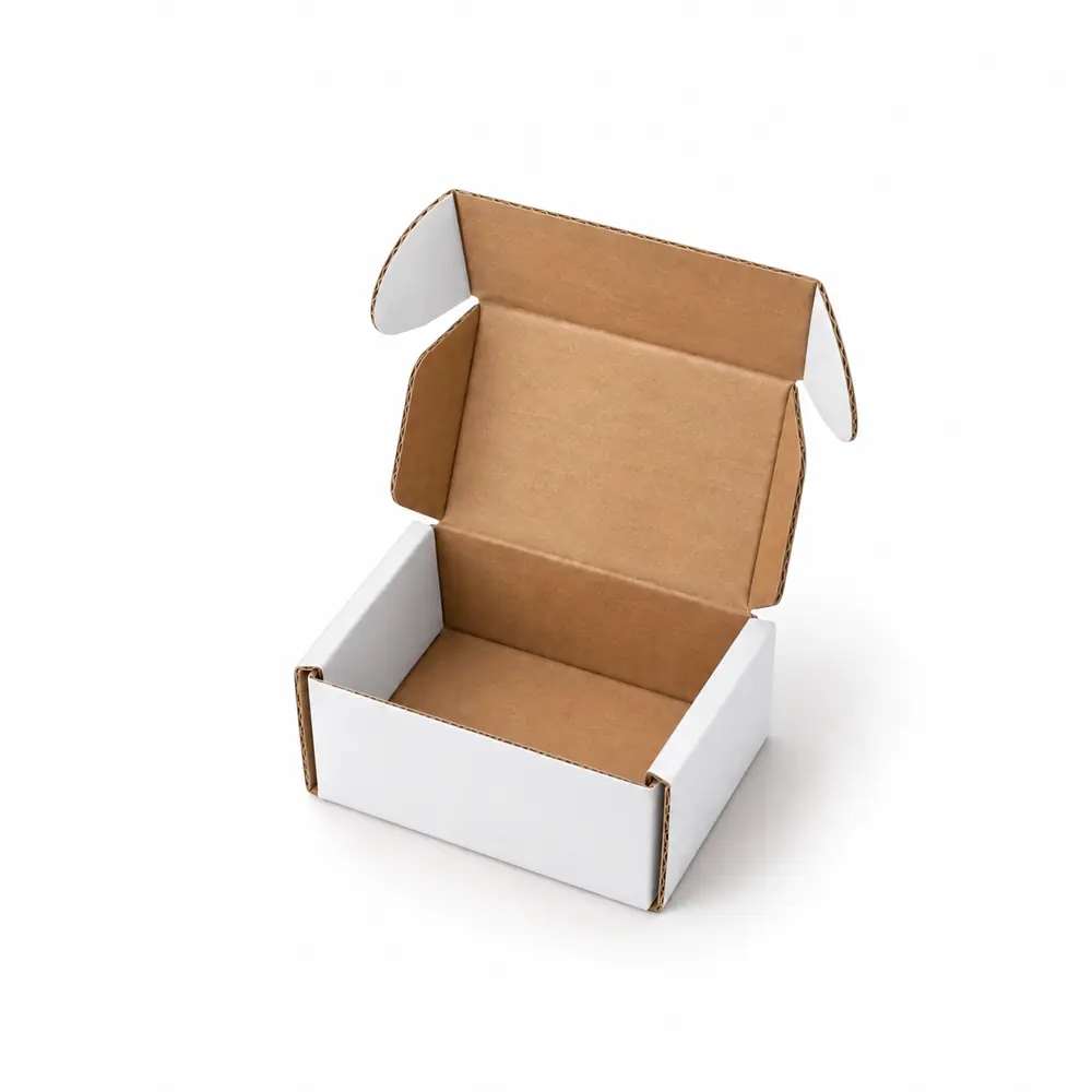 White 2.5 x 2 x 1.5 inch mailer box